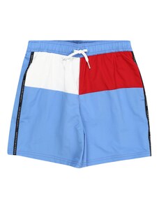 Tommy Hilfiger Underwear Ujumispüksid 'Flag' helesinine / punane / must / valge