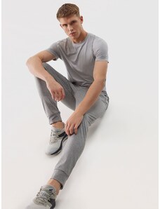 4F Men's quick-drying training pants - cool light grey