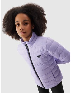 4F Girl's down jacket with recycled filling - purple