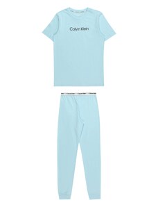 Calvin Klein Underwear Pidžaama helesinine / must / valge