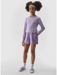 4F Girl's sweat shorts - purple
