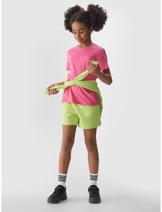 4F Girl's sweat shorts - lime
