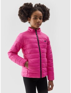 4F Girl's down jacket with recycled filling - pink