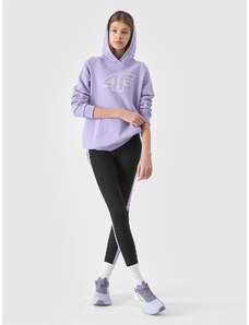 4F Girl's organic cotton knitted leggings - black
