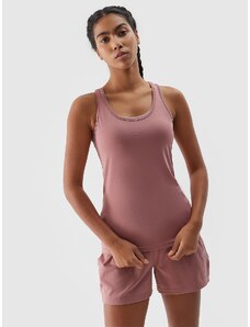 4F Women's recycled material training top - light pink