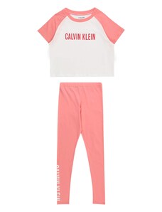 Calvin Klein Underwear Pidžaama 'Intense Power' roosa / roosa / valge