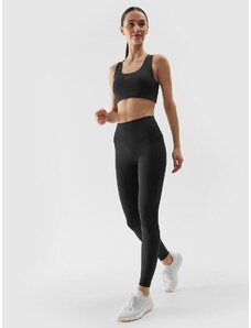 4F Women's recycled material training leggings - black