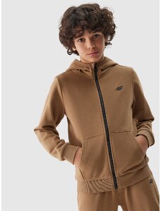 4F Boy's zip-up hoodie - brown