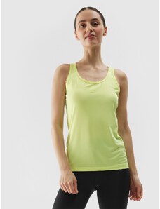 4F Women's recycled material training top - light yellow