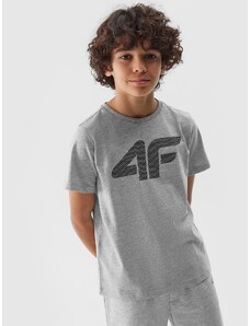 4F Boy's T-shirt with print - cool light grey