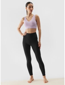 4F Women's recycled material yoga leggings - black