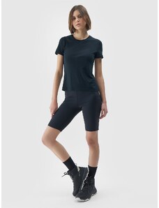 4F Women's quick-drying trail running biker leggings - black
