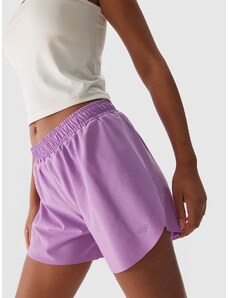 4F Women's quick-drying running shorts - purple