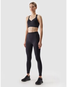 4F Women's recycled material training leggings - black