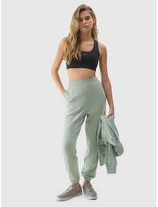 4F Women's organic cotton joggers sweatpants - green