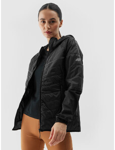 4F Women's trekking jacket with recycled Primaloft Black Insulation Eco filling - black