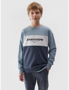4F Boy's pullover sweatshirt without hood - blue