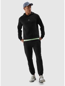 4F Men's organic cotton joggers sweatpants - black