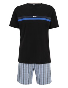 BOSS Lühike pidžaama sinine / opaal / helesinine / must