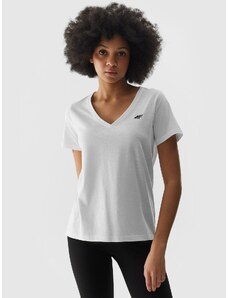 4F Women's plain T-shirt - white