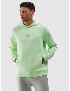 4F Men's organic cotton pullover hoodie - light green