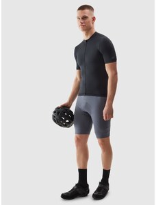 4F Men's zip-up cycling shirt - black