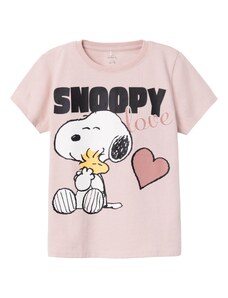 NAME IT Särk 'Nanni Snoopy' rosé / vanaroosa / must / valge