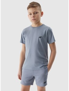 4F Boy's plain T-shirt - blue