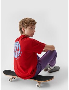 4F Boy's T-shirt with print - red