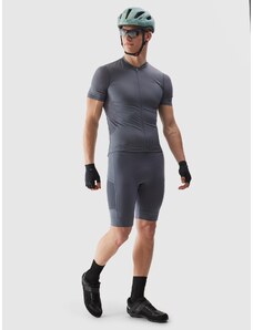4F Men's cycling shorts with gel insert - grey