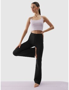 4F Women's quick-drying yoga trousers - black