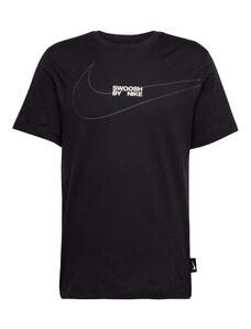 Nike Sportswear Särk 'BIG SWOOSH' hõbehall / must / valge