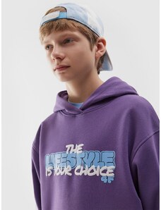 4F Boy's pullover hoodie - purple