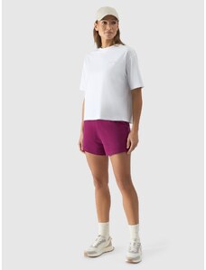 4F Women's sweat shorts - purple