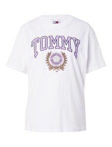 Tommy Jeans Särk 'Varsity Sport 3' kaamel / sirel / must / valge