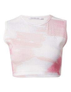Calvin Klein Jeans Topp roosa / heleroosa / valge