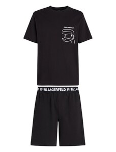 Karl Lagerfeld Lühike pidžaama must / valge