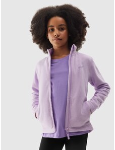 4F Girl's regular fleece with stand-up collar - purple