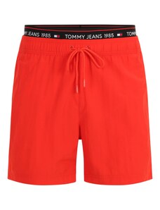 Tommy Jeans Ujumispüksid punane / must / valge
