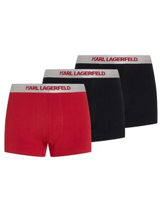 Karl Lagerfeld Bokserid hõbehall / punane / must