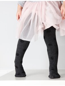 Sokisahtel LEDA mustad tüdrukute puuvillased sukkpüksid