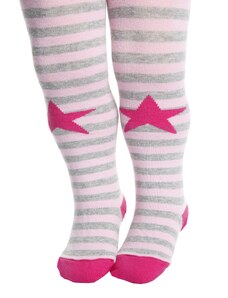 Sokisahtel ROANNA roosad triibulised sukkpüksid beebidele