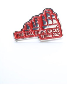Sokisahtel THE TALL SHIPS RACES 2021 punane rinnamärk