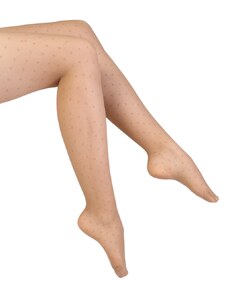 Sokisahtel PUNTINI 20DEN nahavärvi täpilised sukkpüksid