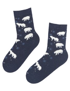 Sokisahtel ARCTIC karudega sinised villased sokid