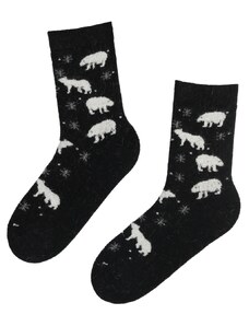 Sokisahtel ARCTIC karudega musta värvi villased sokid