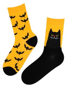 Sokisahtel EVIL CAT kassi ja nahkhiirtega halloweeni sokid