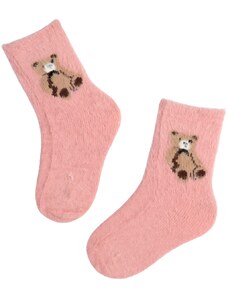 Sokisahtel COOL BEAR roosad karudega pehmed sokid