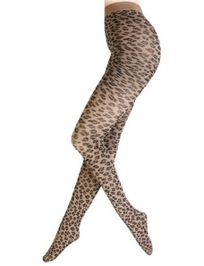 Sokisahtel JUSTINE beežid leopardimustrilised sukkpüksid