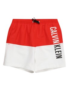 Calvin Klein Swimwear Ujumispüksid 'Intense Power ' punane / must / valge